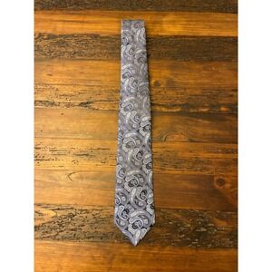 Stanford Paisley Blue Gray Tie